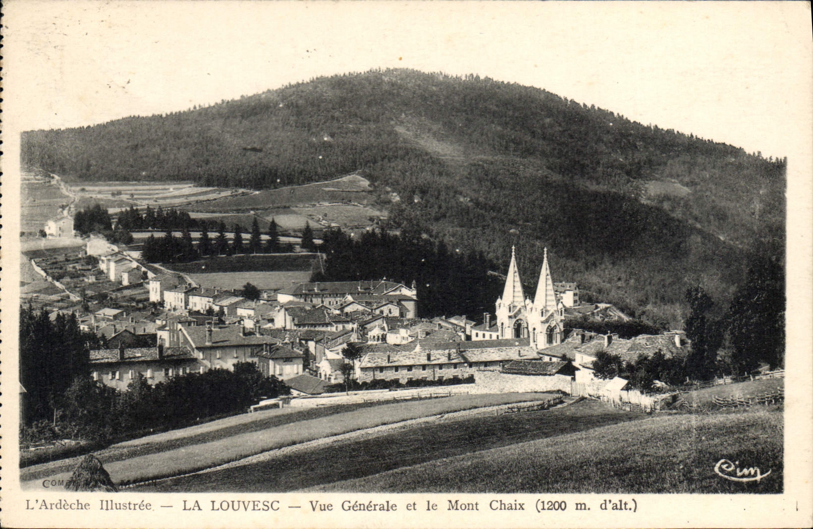 CPA La Louvesc Vue Generale et le Mont Chaix 