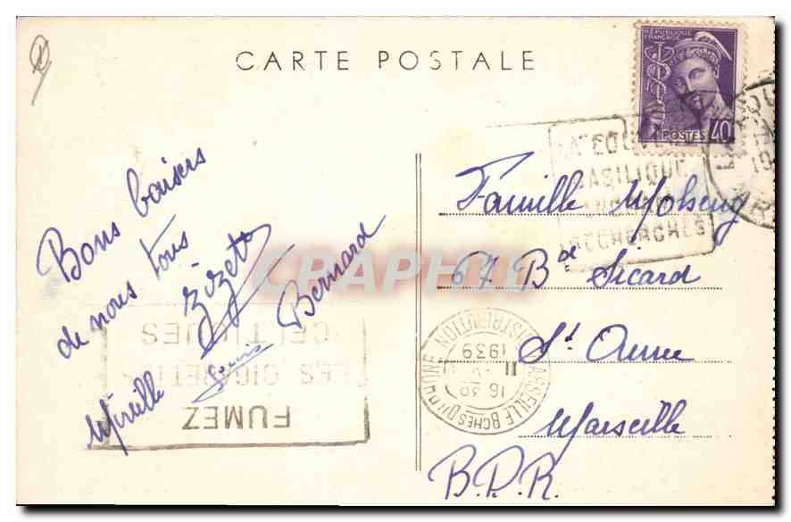 CPA La Louvesc Ardeche Vue Generale  — Rückseite