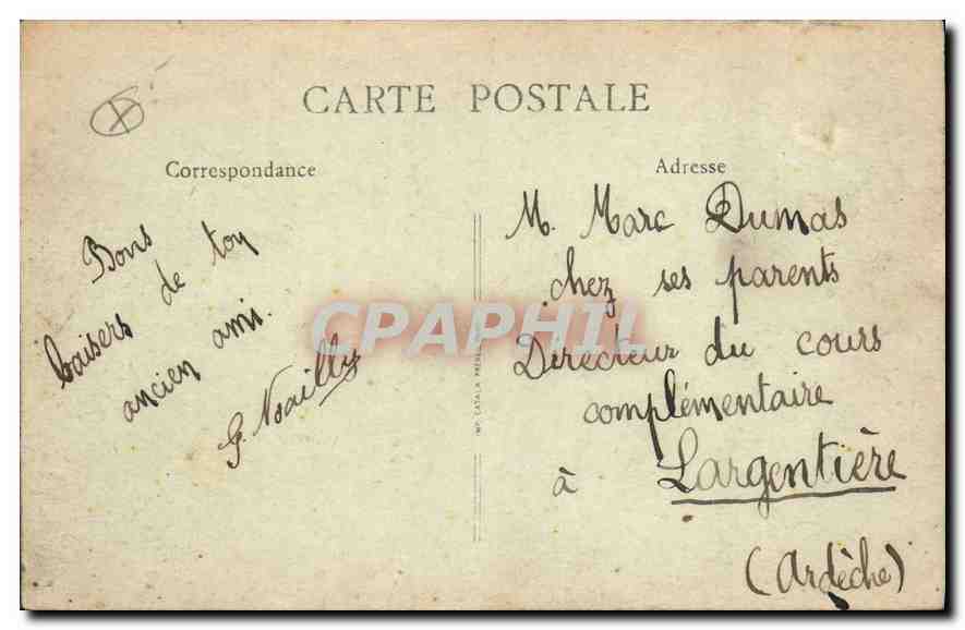 La France Pittoresque — Lamastre (Ardeche) — Éd. F. T. 37 — Rückseite