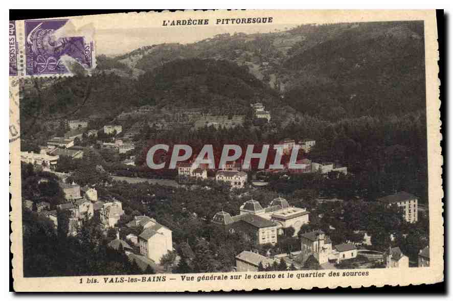 Vals-les-Bains — Vue générale sur le casino et le quartier des sources — P. Dubonk édit.
