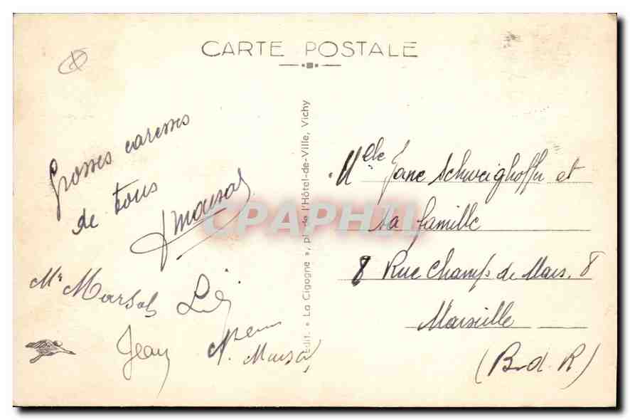 VALS-les-BAINS — Source intermittente — La Cigogne, Vichy — Rückseite