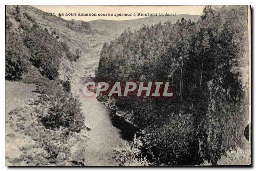 CPA La Loire dans son cours superieur a Rieutord Ardeche 