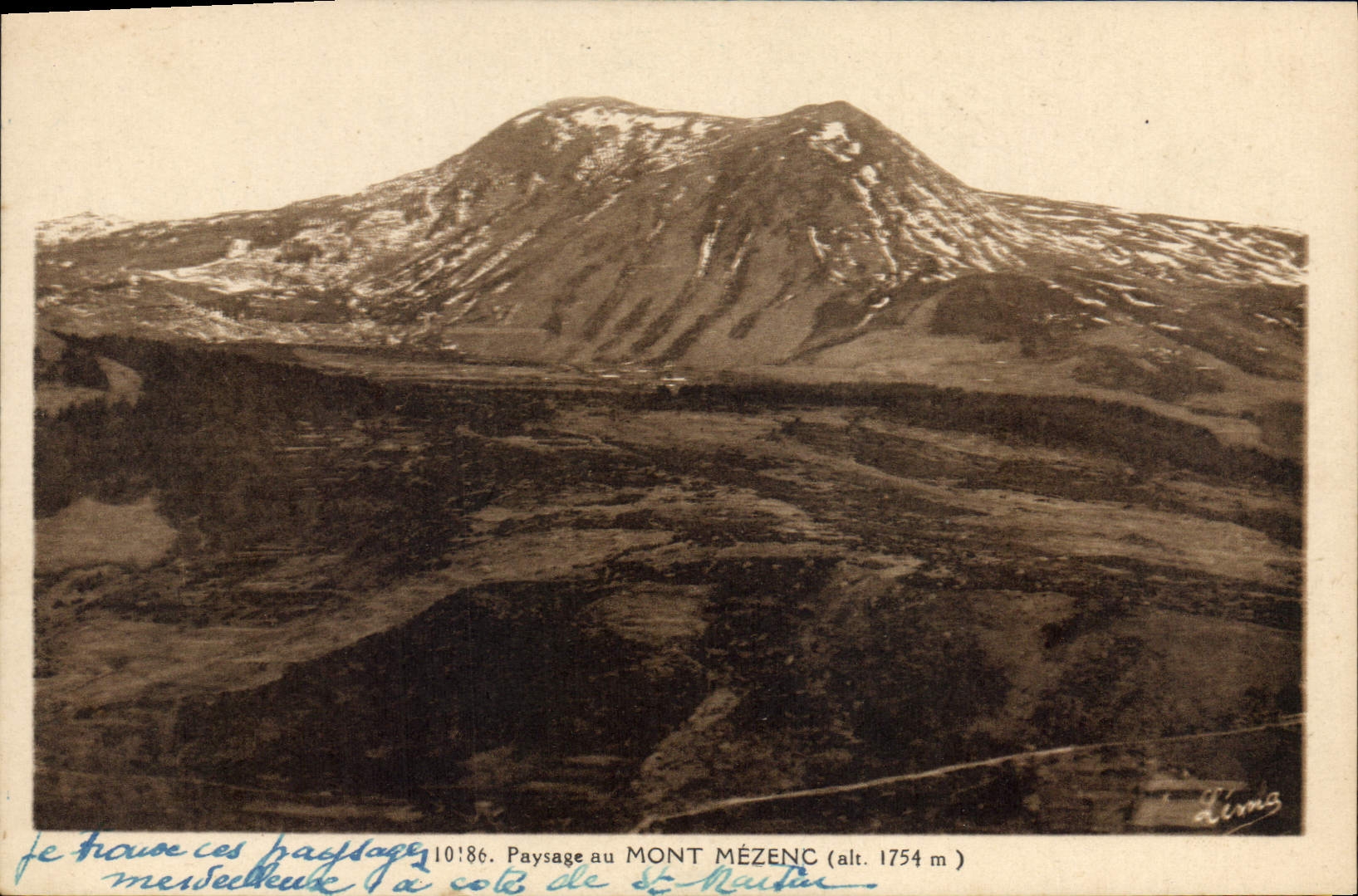 CPA Paysage au Mont Mezenc 