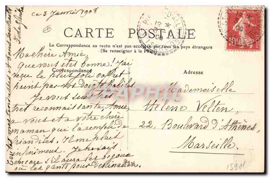 CPA L'Ardeche Pittoresque Privas et Environs Le Rocher de la Sorciere  — Rückseite