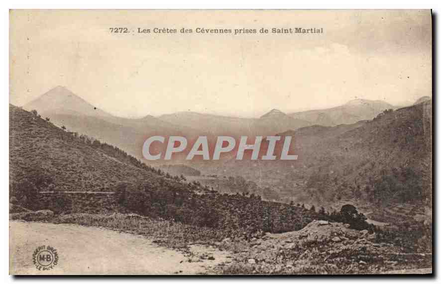 CPA Les Cretes des Cevennes prises de Saint Martial