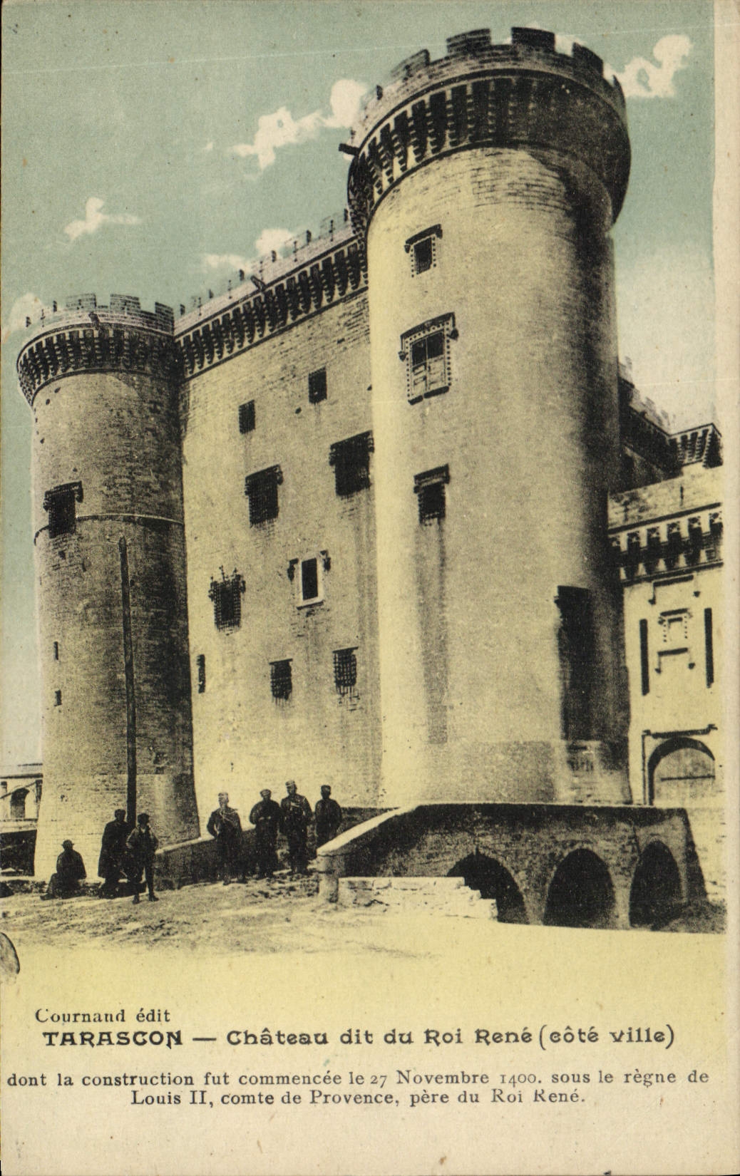Tarascon — Château dit du Roi René (côté ville) — Cournand édit