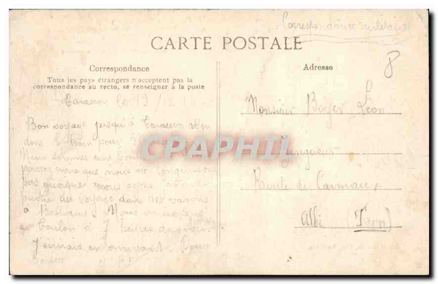 Tarascon — Vue Panoramique — Série historique C. M. — Rückseite