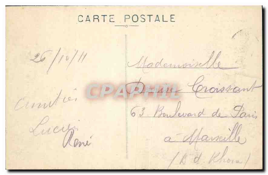 Tarascon — Château dit du Roi René (Côté du Rhône) — Photo-Moder, Tarascon — Rep. Interd. — Reverso