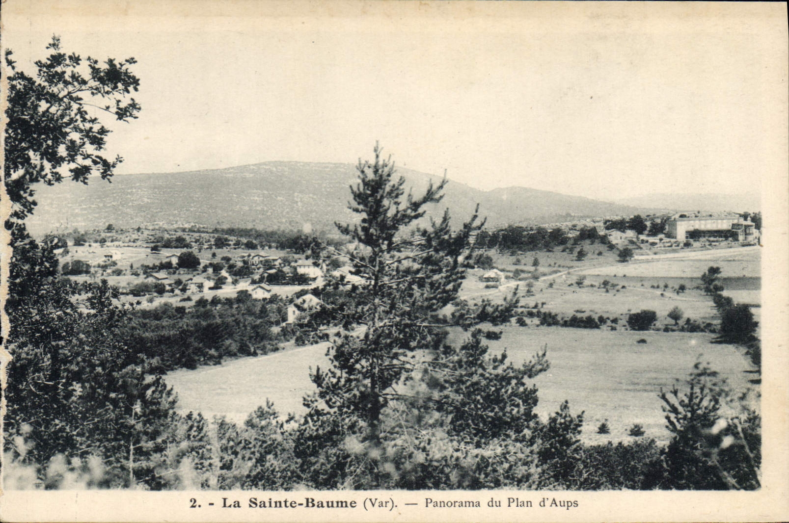 CPA La Sainte Baume Var Panorama du Plan d'Aups 
