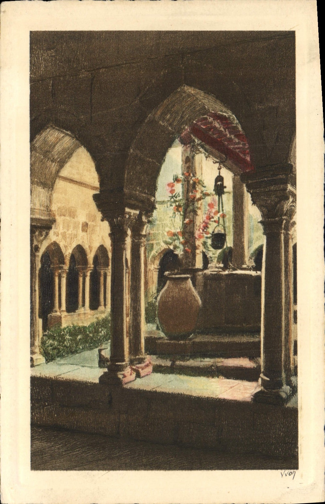 Fréjus - Le cloître — Côte d'Azur — Éditions d'Art YVON, Paris - Recto