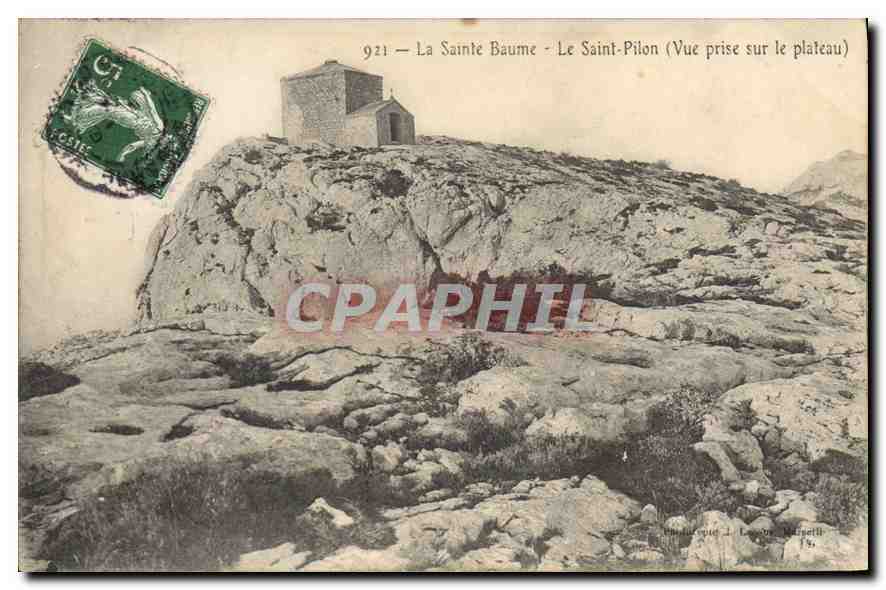 CPA La Sainte Baume Le Saint Pilon Vue prise sur le Plateau 