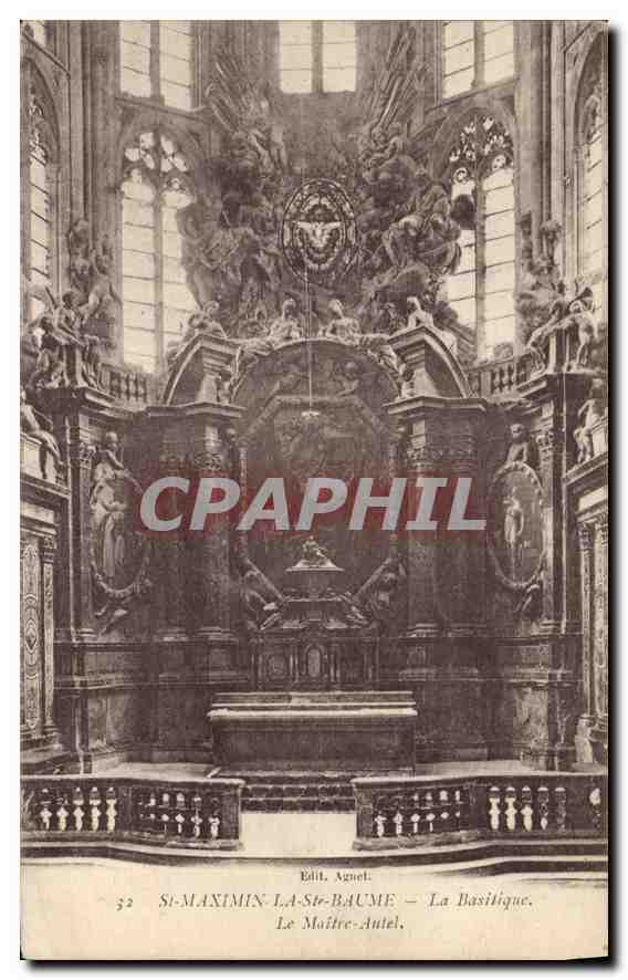 CPA St Maximin La St Baume La Basilique Le Maitre Autel 