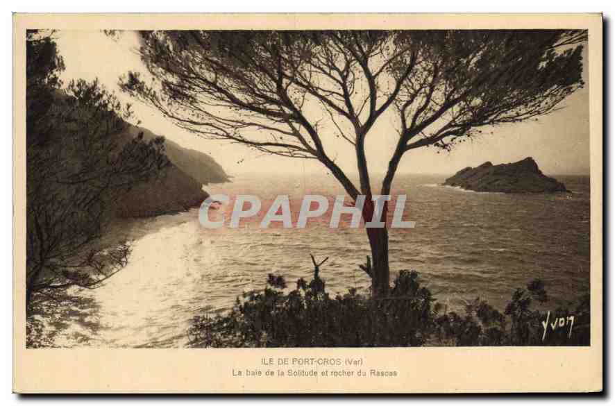 Ile de Port-Cros (Var) — La baie de la Solitude et rocher du Rascau — Yvoit, n° 593