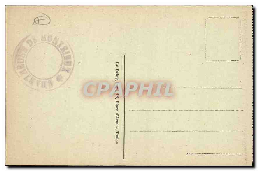 CPA Chartreuse de Montrieux Galerie du Grand Cloitre  — Rückseite