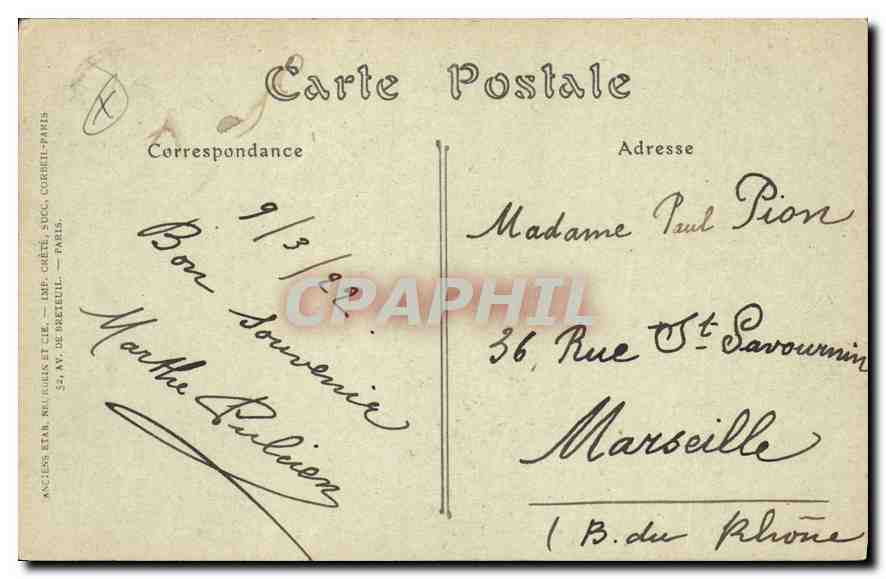 CPA Saint Raphael Var vue generale prise du Boulevard Touring Club  — Rückseite