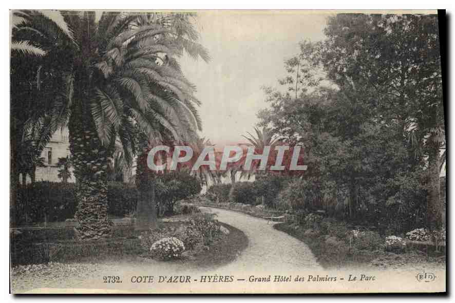 CPA Cote d'Azur Hyeres Grand hotel des Palmiers le Parc 