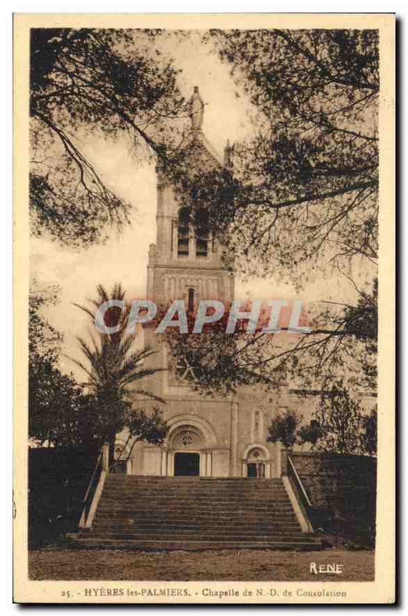 CPA Hyeres les Palmiers Chapelle de N D de Consolation 