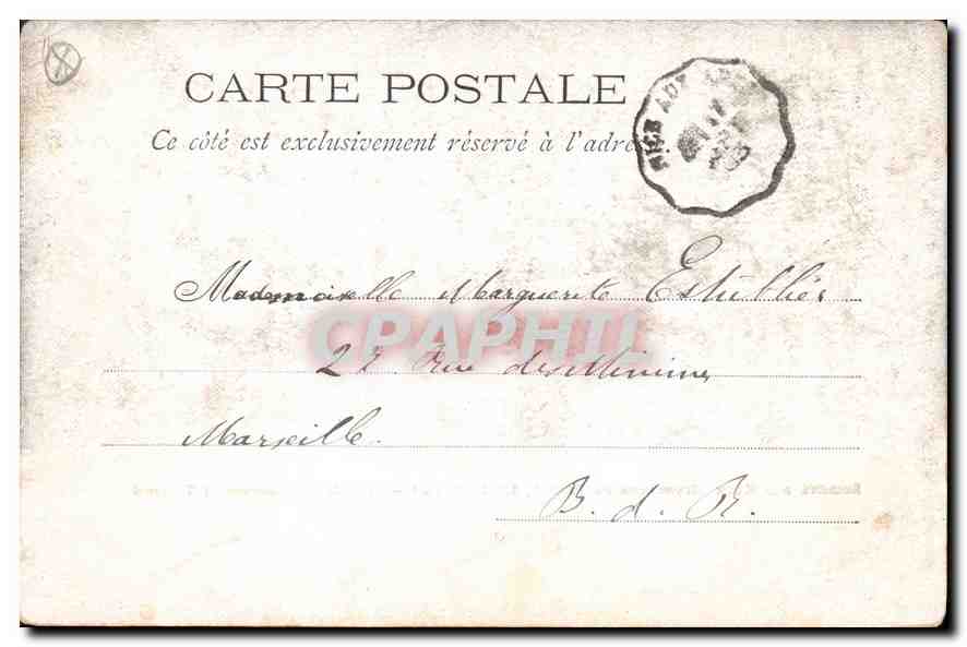 CPA Societe des Eaux Minerales de Pioule le Luc Var Hall de l'Etablissement Thermal  — Verso