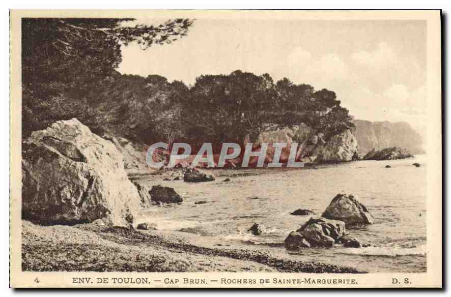 CPA Env de Toulon Cap Brun Rochers de Sainte Marguerite 