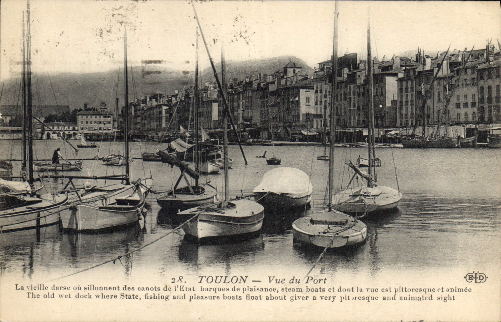 Toulon — Vue du Port — Éditeur B.I.D. n°28