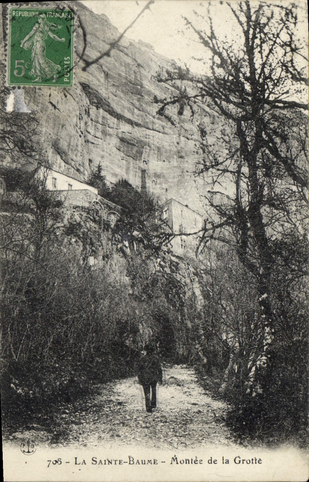 CPA La Sainte Baume Montee de la Grotte 