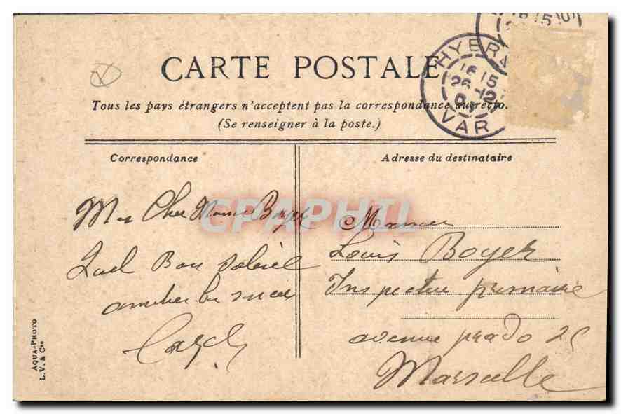 Ville perchée sur colline — vue panoramique — éditeur LAVO PHOTO — Rückseite