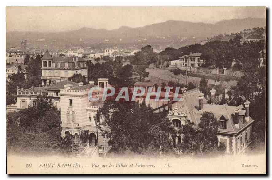 CPA Saint Raphael vue sur les Villas et Valescure 