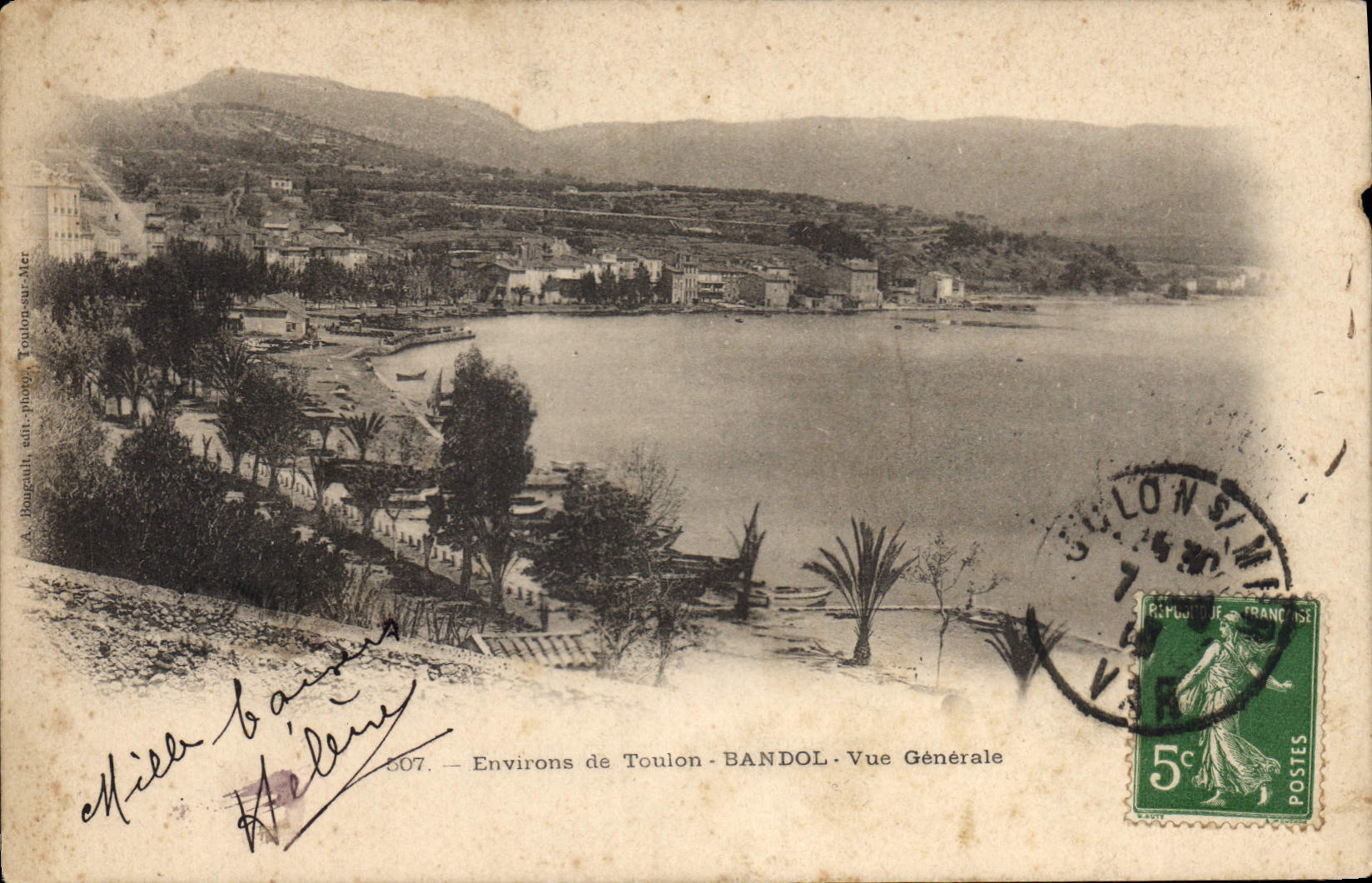 CPA Environs de Toulon Bandol vue generale 