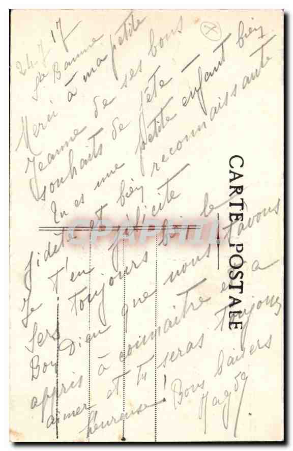 CPA Sainte Beaume Le St Pilom la Chapelle  — Verso