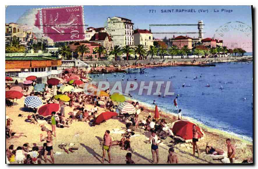 CPA Saint Raphael Var La Plage 