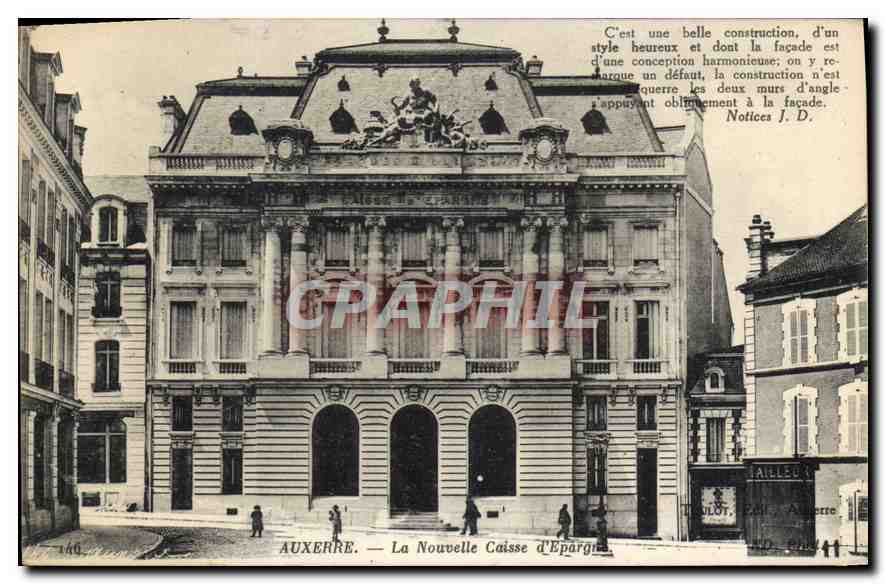 CPA Auxerre La nouvelle Caisse d'Epargne 
