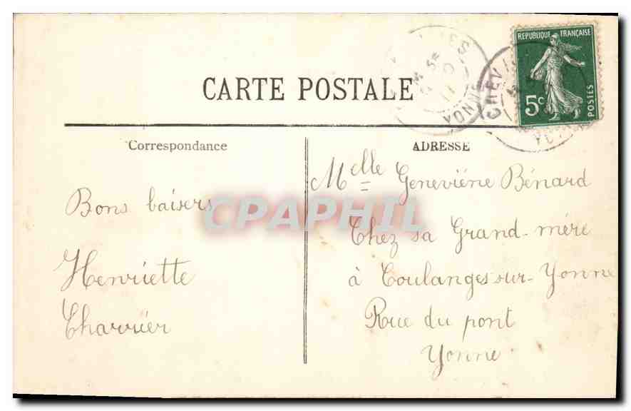 CPA Auxerre Les Bords de l'Yonne a l'Arbre sec L'Embarcadere  — Rückseite