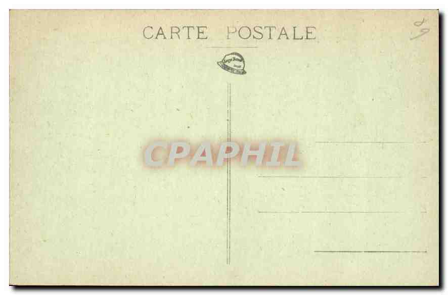 CPA Monument commemoratif Ville d'Auxerre Le Partage des Lauriers Max Blondat — Verso