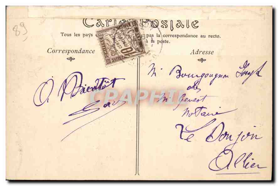 Auxerre — Häuser des 15. Jahrhunderts, Place Robillard — Taulet, Verlag, n° 103 — Rückseite