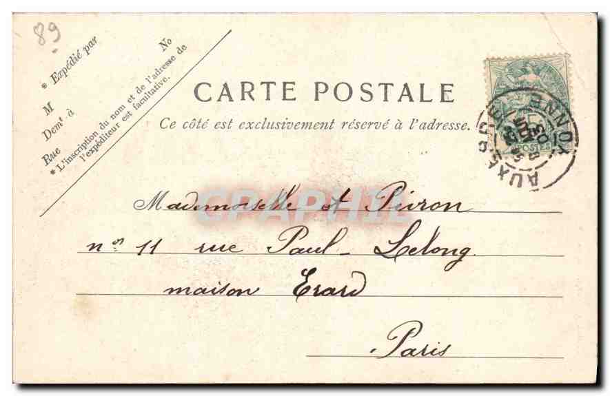 CPA Auxerre Palais de Justice — Reverso