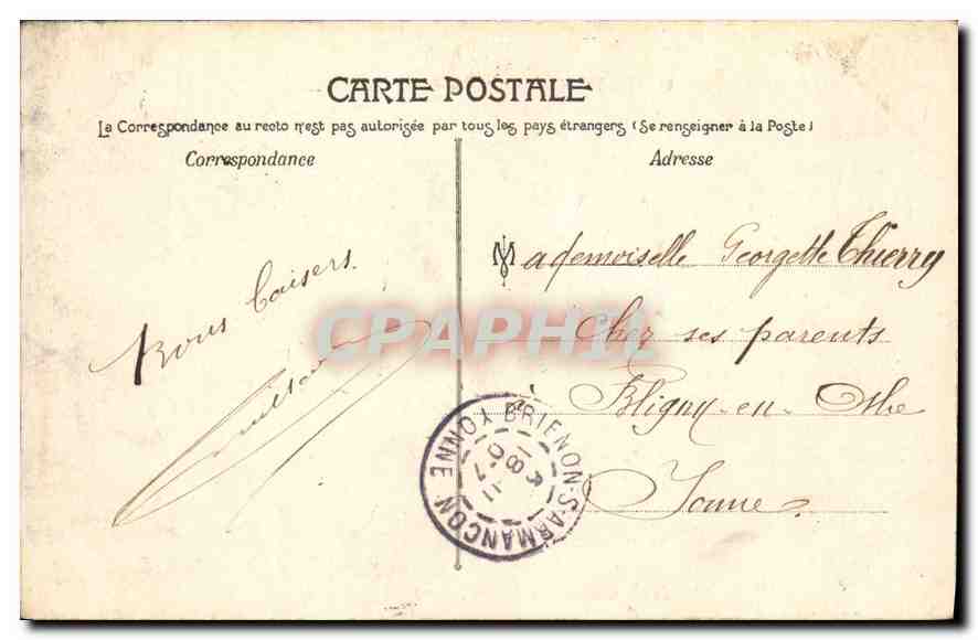 Auxerre — Le Collège. Cour d'honneur — Édition Arnon-Balmus, Auxerre (Yonne) — Verso