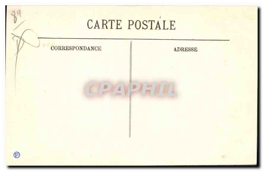 CPA Auxerre la Rue de l'Horloge  — Verso