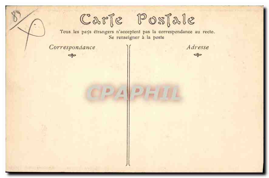 CPA Auxerre la Cathedrale Eglise Saint Etienne  — Rückseite