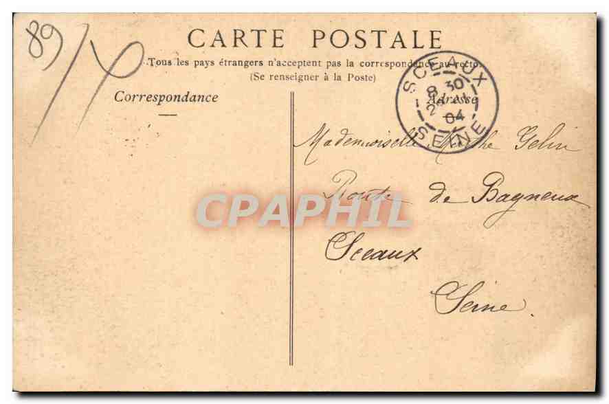 Auxerre — La Cathédrale, vue prise de Saint-Germain — Chiché Botes, Toulon éditeur — Verso