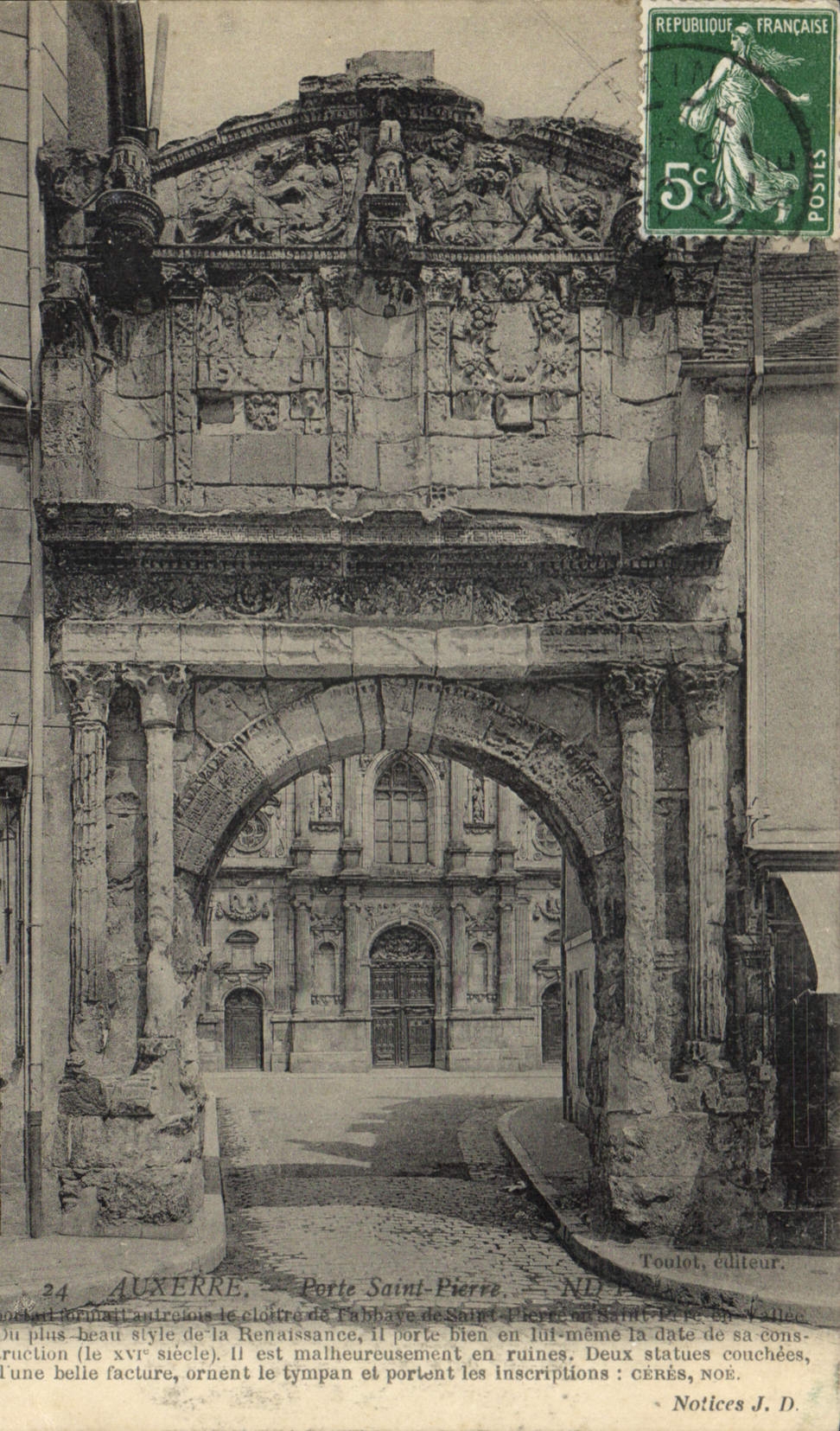 Auxerre — Porte Saint-Pierre — éditeur Toulout, n°24