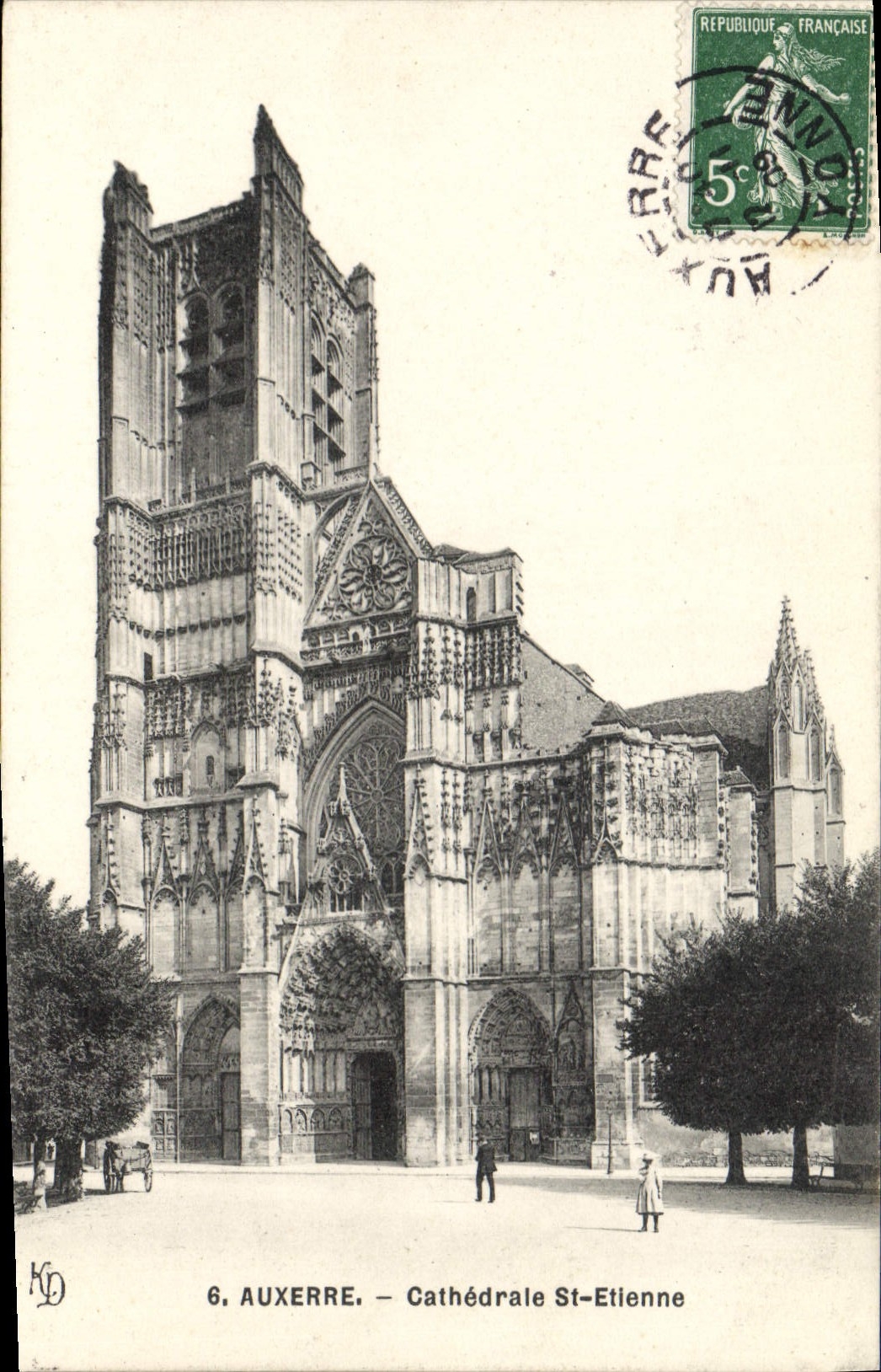 CPA Auxerre Cathedrale St Etienne 