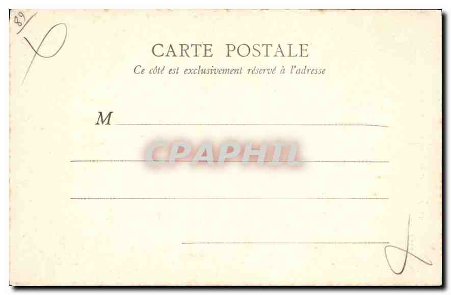 CPA Auxerre Crypte de la Cathedrale  — Verso