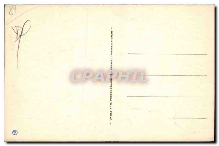 CPA Auxerre l'Horloge  — Verso