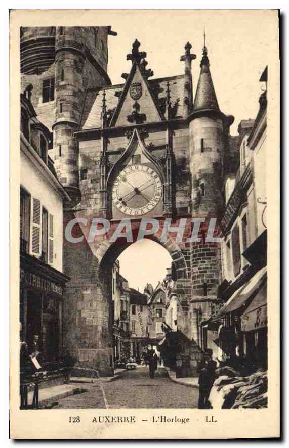 CPA Auxerre l'Horloge 