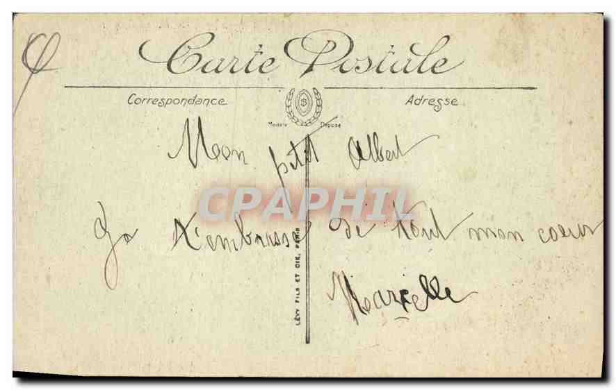 CPA Auxerre l'Horloge  — Verso