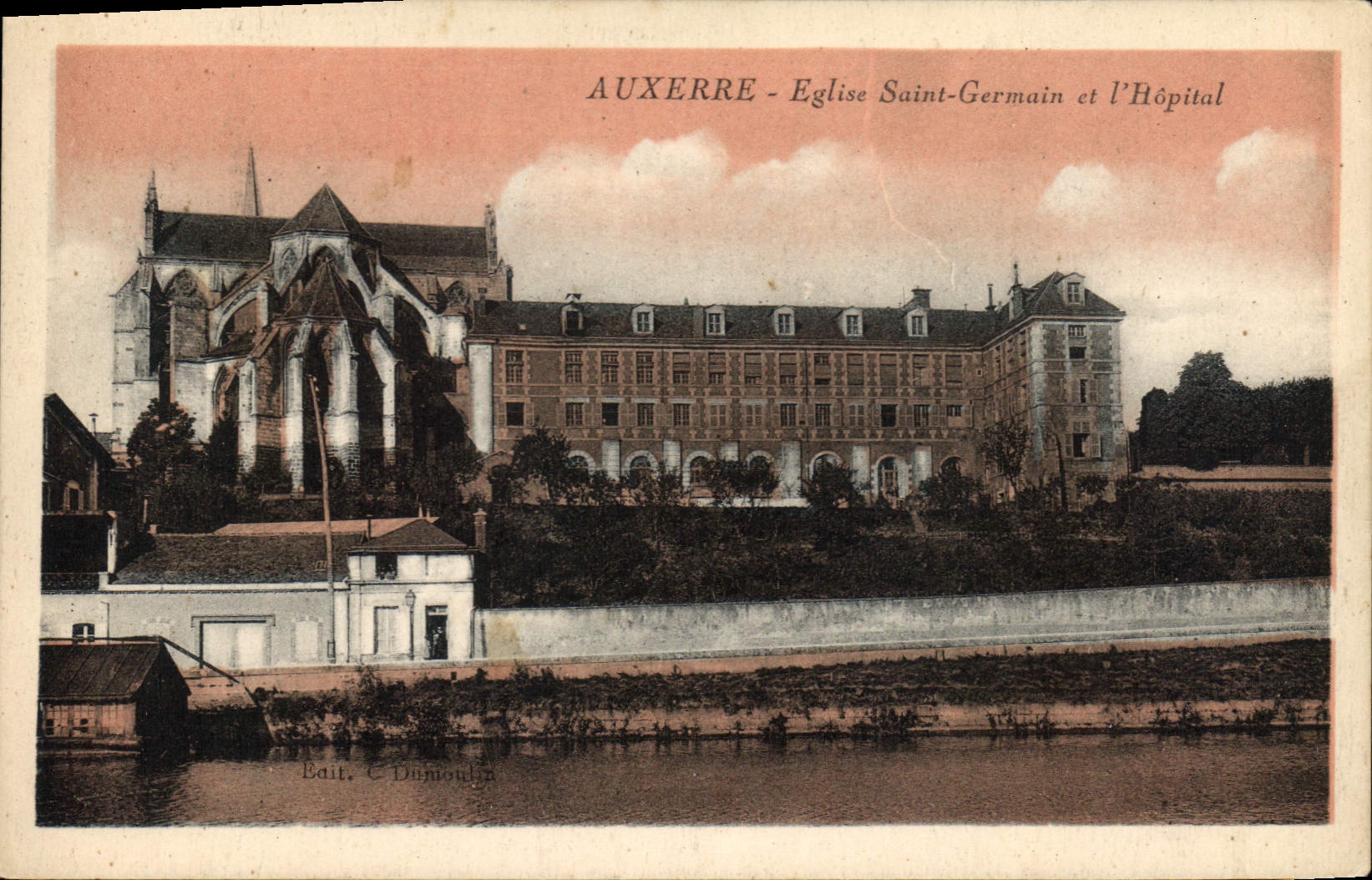 Auxerre - Église Saint-Germain et l'Hôpital — Éditeur C. DUMOULIN