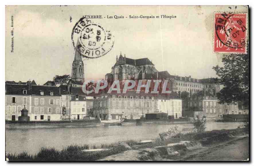 Luxerre - Les Quais - Saint-Germain et l'Hospice — Nordmann, éditeur, Auzerre