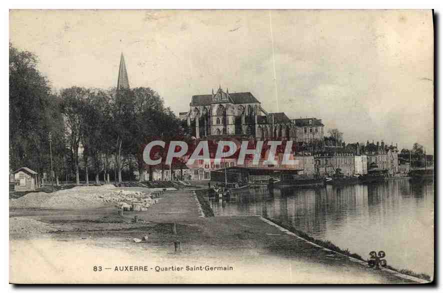 CPA Auxerre Quartier Saint Germain 