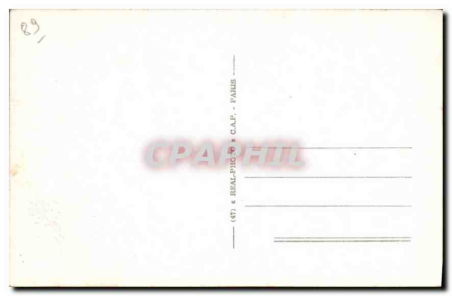 CPA Auxerre l'Horloge  — Verso
