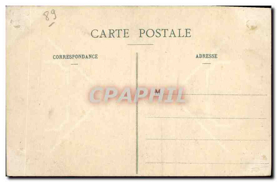 CPA Auxerre Eglise St Eusebe  — Verso